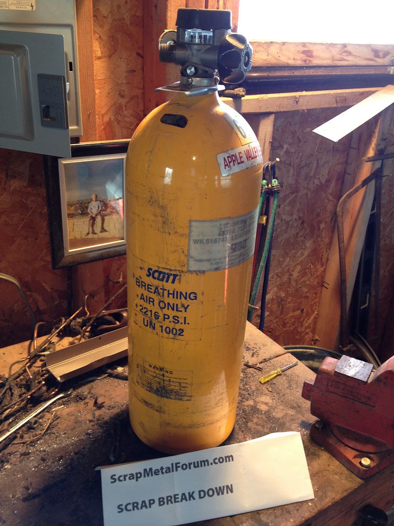 Scott Firefighter Oxygen Tank + Valve